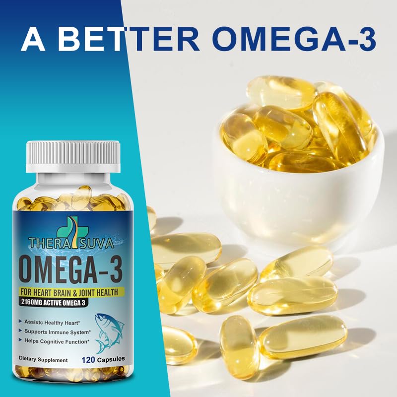 Triple Strength Omega-3 2160mg | EPA 1296mg + DHA 864mg | 60 Day Supply