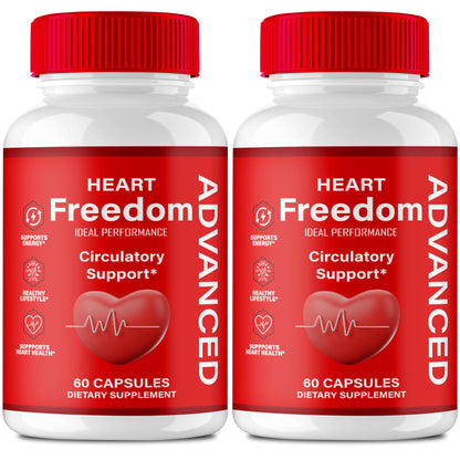 Heart Freedom Capsules – Official HeartFreedom Pills for Energy & Circulation (2 Pack)
