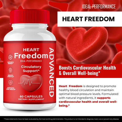 Heart Freedom Capsules – Official HeartFreedom Pills for Energy & Circulation (2 Pack)