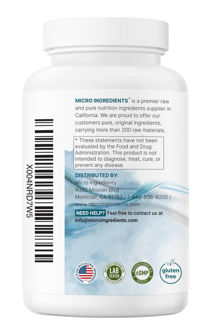 Pure Magnesium Citrate 500mg | 300 Capsules | Chelated, Fat-Soluble Vitamin C | Supports Digestion, Muscle & Heart Health