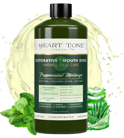 Heart Tone Botanicals Nano Silver Mouthwash – All Natural, Fluoride Free