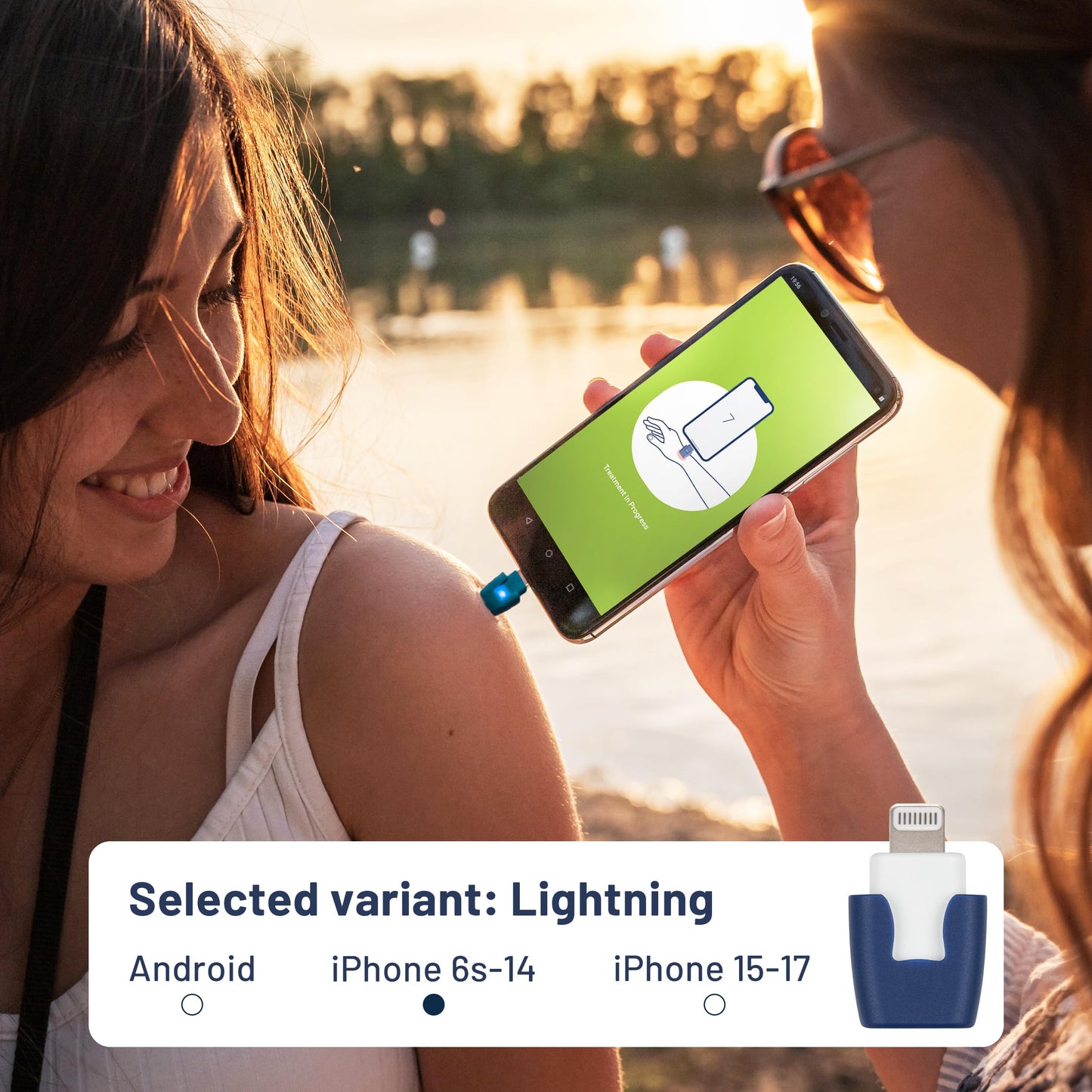 heat it - Smartphone-Powered Insect Bite Healer for iPhone 6s–14 | Chemical-Free Heat Relief