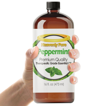 Heavenly Pure Peppermint Essential Oil (16 OZ Bulk) – Natural Mint Aroma for Aromatherapy