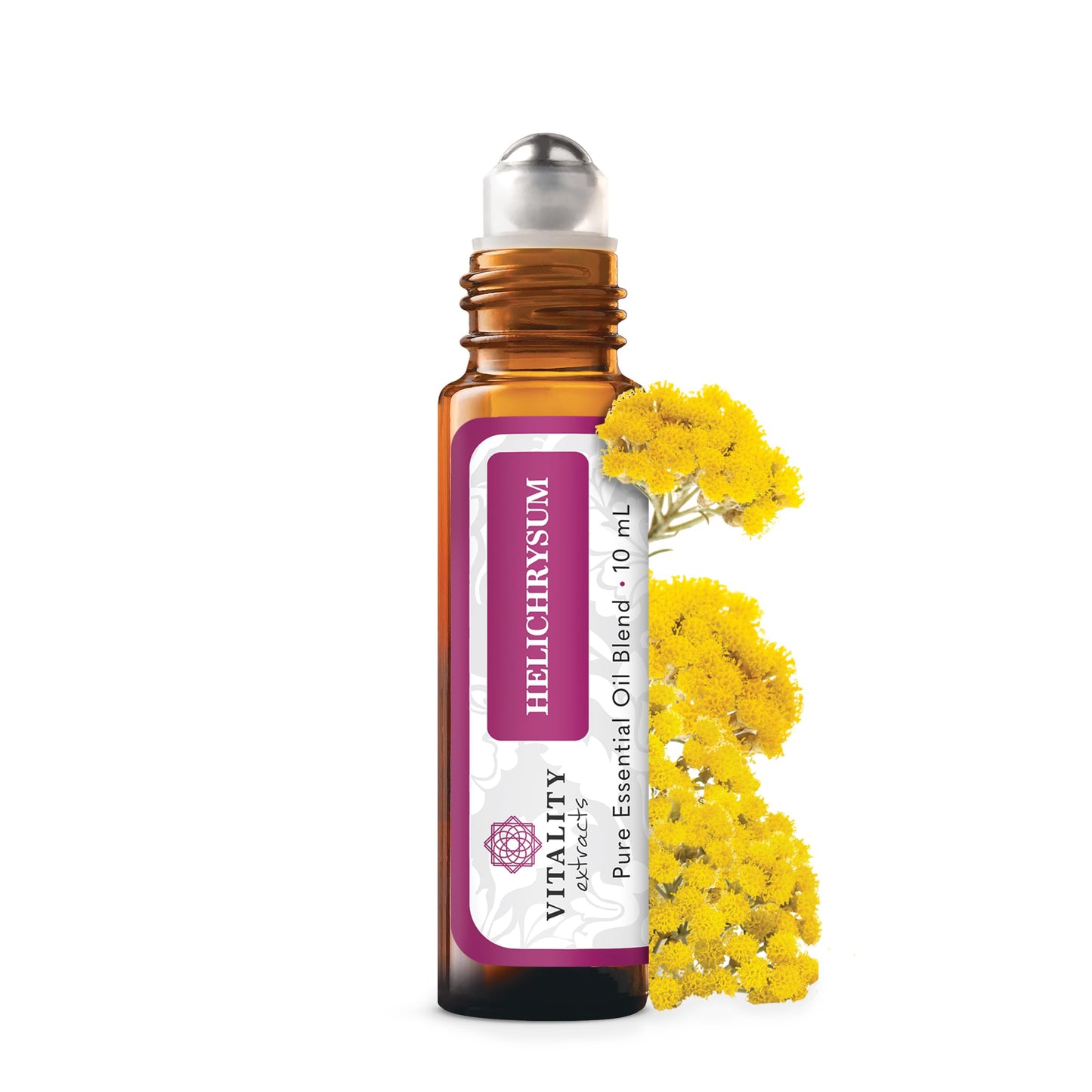 Vitality Extracts Helichrysum Essential Oil 10ml Roll-On | Skin Care & Stress Relief