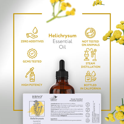 HBNO Helichrysum Oil – 4 oz (120 ml) Value Size
