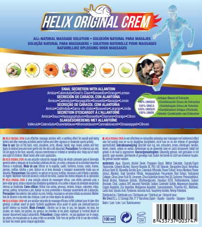 Helix Original Cream – Natural Crete Snail Protein | Turmeric, Glucosamine & Boswellia