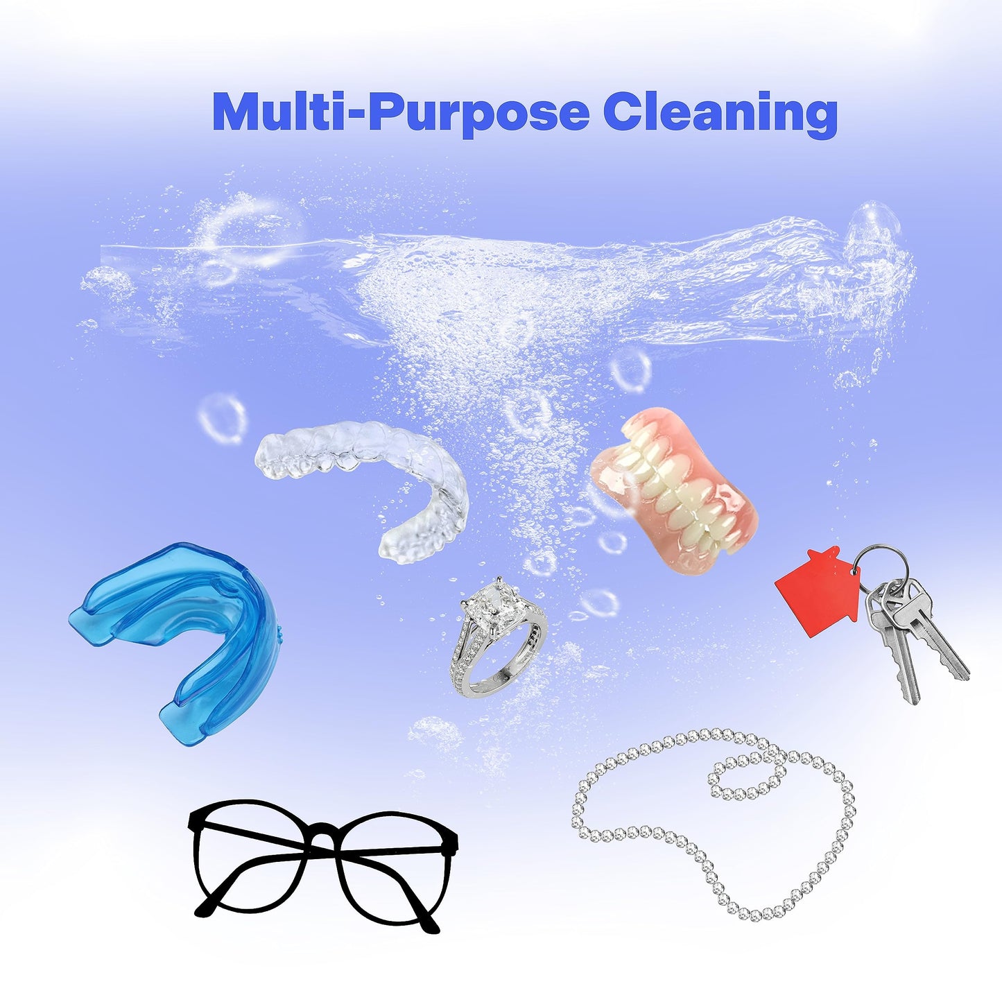 Hello Bright Ultrasonic Retainer Cleaner with UV Lights | Dental Pod
