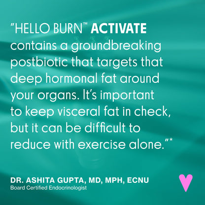 Love Wellness Hello Burn Activate – Visceral Fat Support (HT BPL1) 30 Count