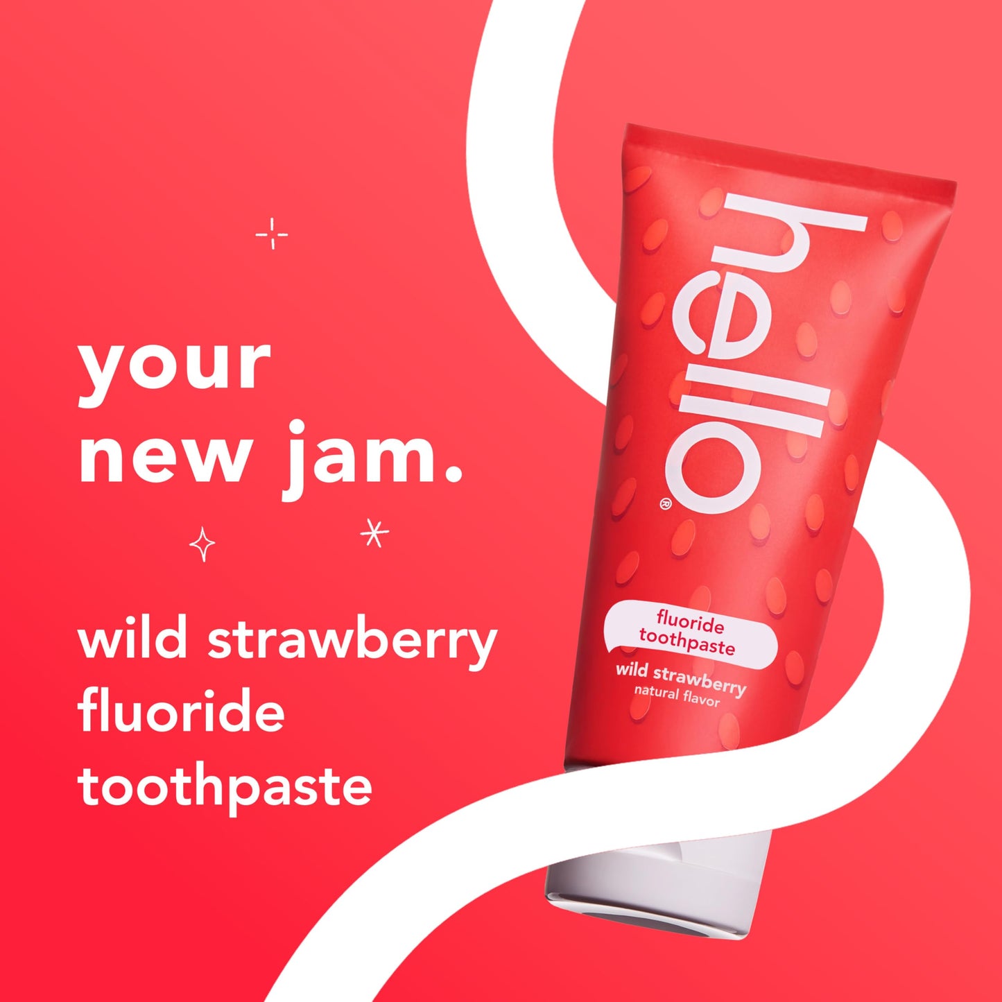 Hello Wild Strawberry Kids Toothpaste with Fluoride – ADA Approved, 3 Pack, 4.2 oz