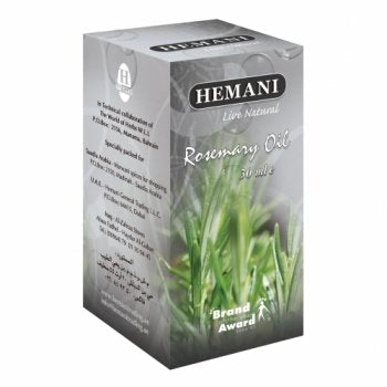 Hemani Rosemary Oil 30mL (1 OZ) – Pure Edible Food Grade Oil for Hair Care, Skin Care & Aromatherapy