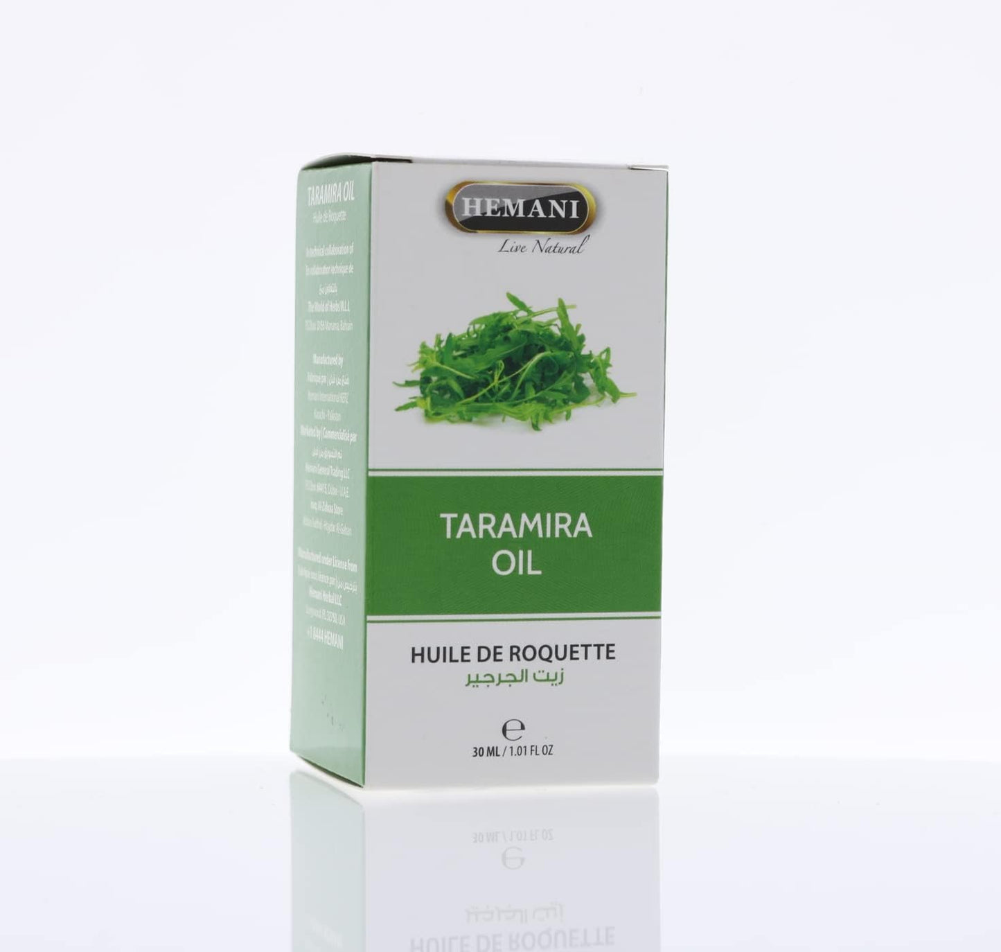 Hemani Taramira Oil 30ml - 100% Pure Eruca Sativa Seed Oil for Skin & Hair