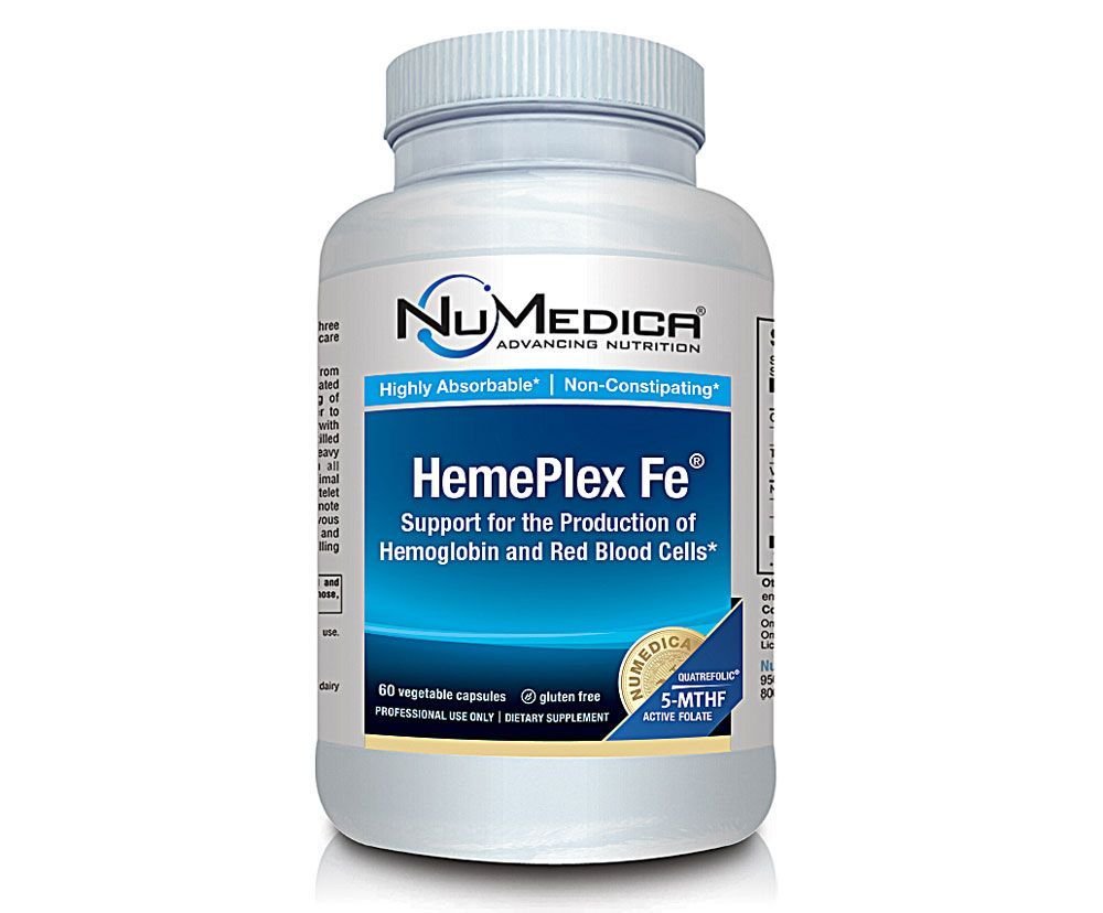HemePlex Fe 60 VegiCaps – Iron Supplement (Vegan) | 60 Servings