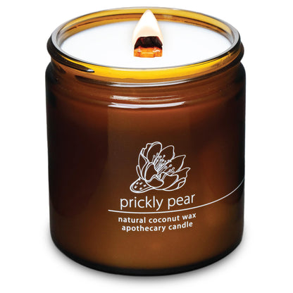 Hemlock Park Crackling Wood Wick Candle – Coconut Wax, 16 oz, Desert Prickly Pear