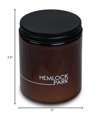 Hemlock Park Wood Wick Candle | Coconut Wax 8 oz Sandalwood