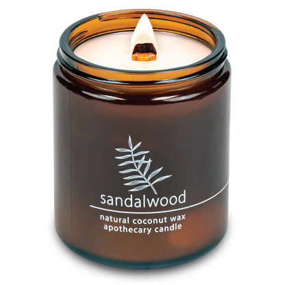 Hemlock Park Wood Wick Candle | Coconut Wax 8 oz Sandalwood