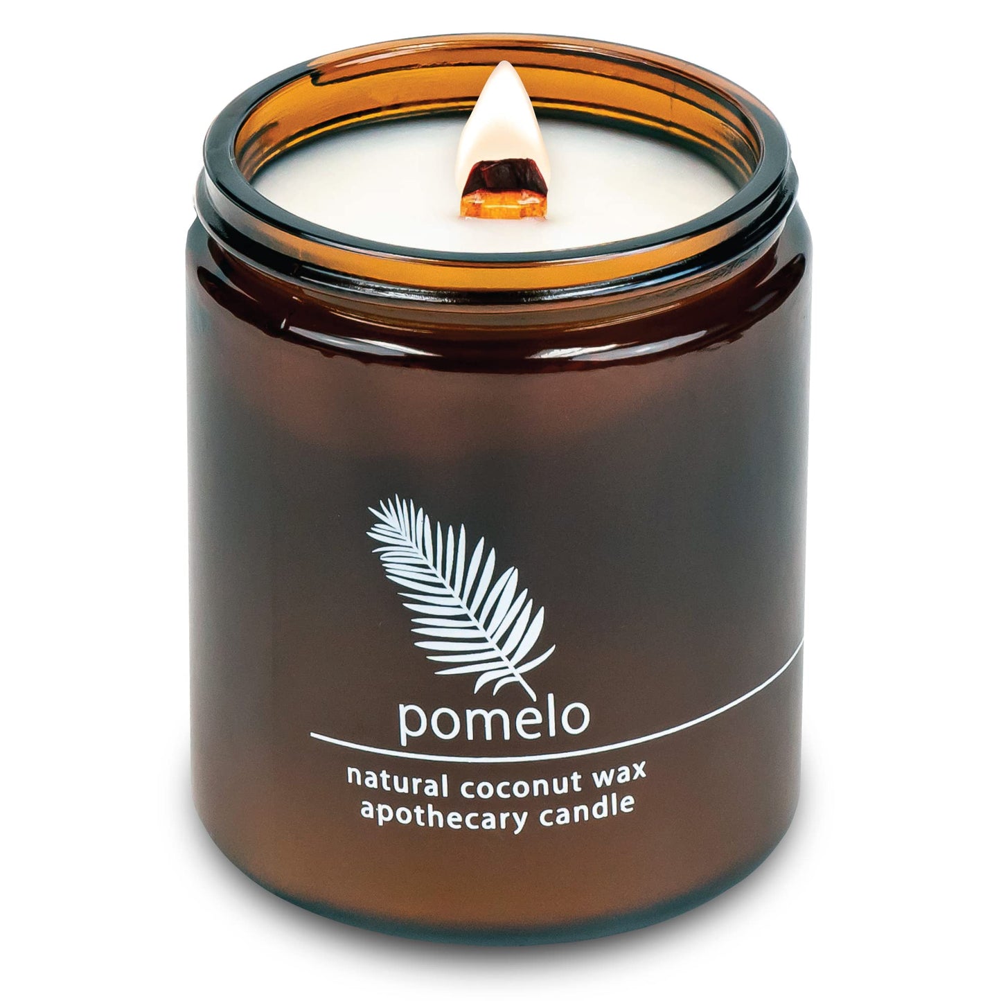 Hemlock Park Crackling Wood Wick Candle – Coconut Wax, Pomelo Citrus (8 oz)