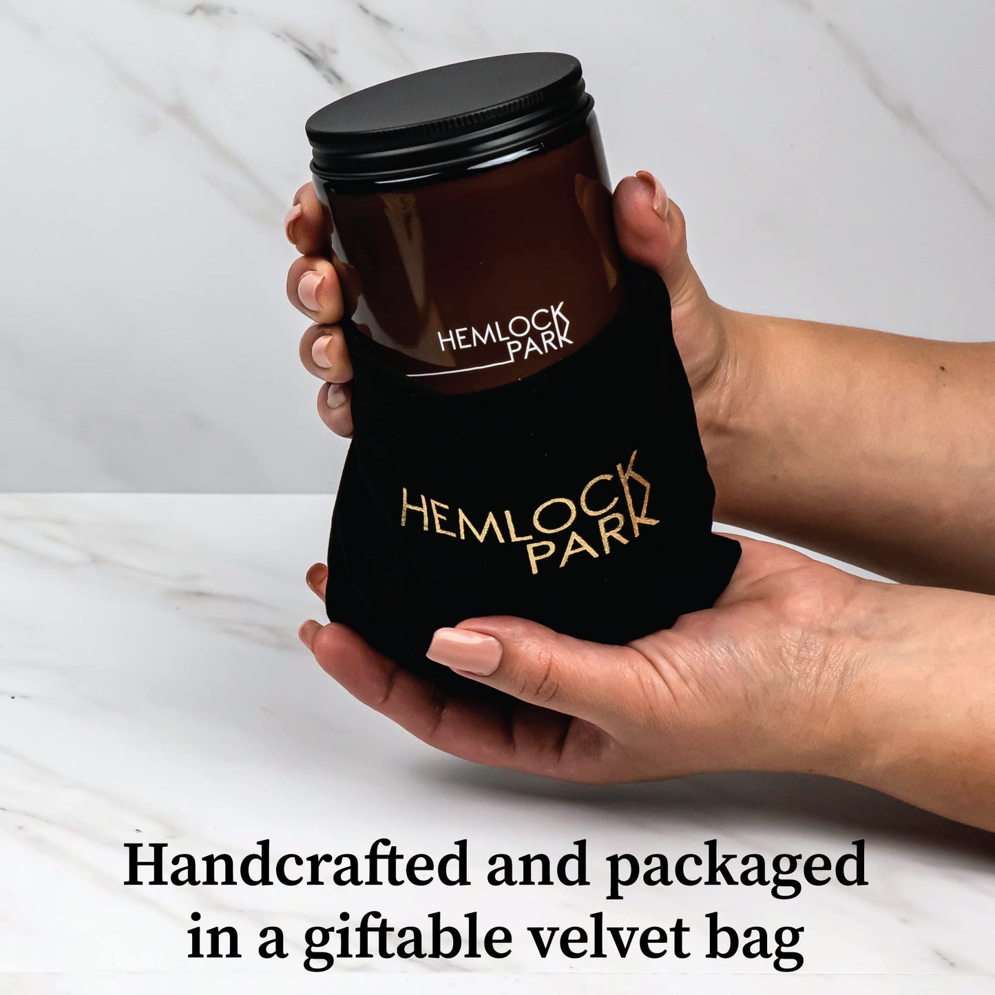 Hemlock Park Crackling Wood Wick Candle – Coconut Wax 8 oz (Yuzu Citrus)