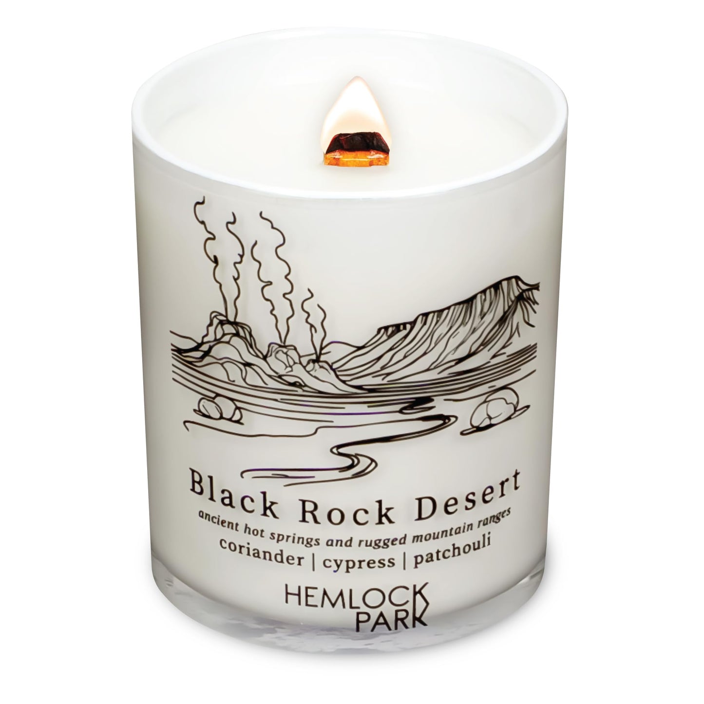 Hemlock Park Travel Inspired Passport Crackling Wood Wick Candle – 7.2 oz Coconut Wax