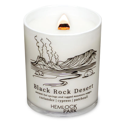 Hemlock Park Travel Inspired Passport Crackling Wood Wick Candle – 7.2 oz Coconut Wax