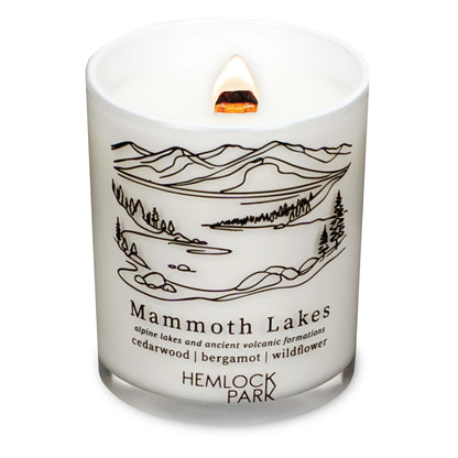 Hemlock Park Travel Inspired Wood Wick Candle – Coconut Wax, Cedarwood & Bergamot