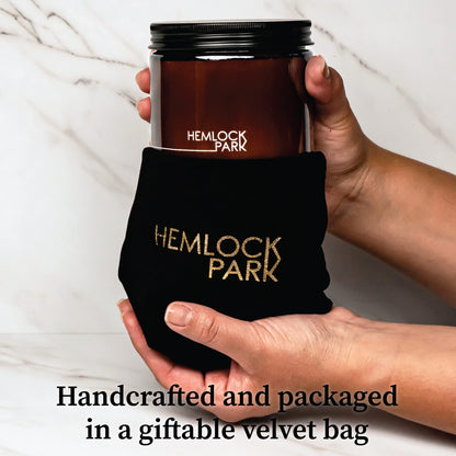 Hemlock Park Crackling Wood Wick Candle – 16 oz Sea Salt Orchid | Handcrafted