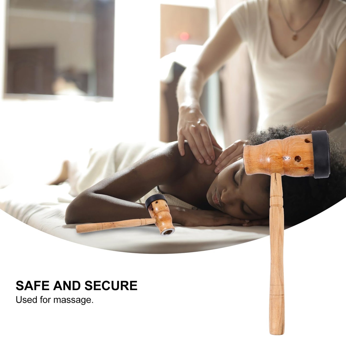 Hemoton Tin Moxa Strips & Cups – 2 Pcs for Spa Acupoint Massager