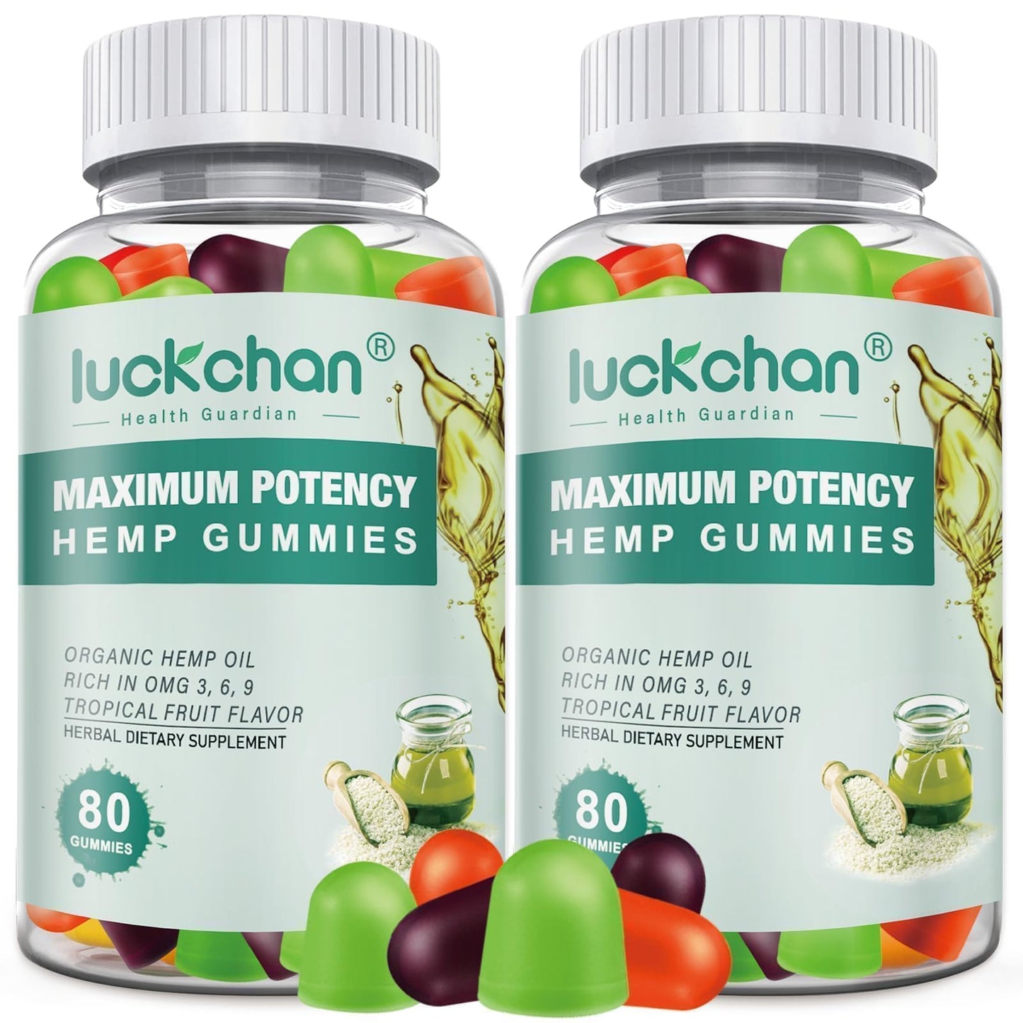 2 Packs High-Potency Hemp Gummies for Sleep, Pain & Anxiety - Organic Colorado Hemp