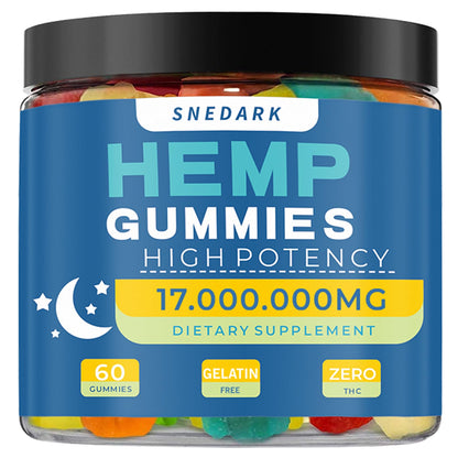Hemp Gummies Advanced Extra Strength – High Potency Hemp Oil Gummies, Made in USA