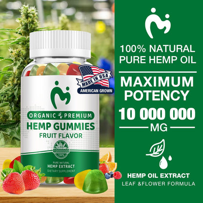 Hemp Gummies for Pain, Anxiety & Sleep - Vegan & Non-GMO | MOSRAY