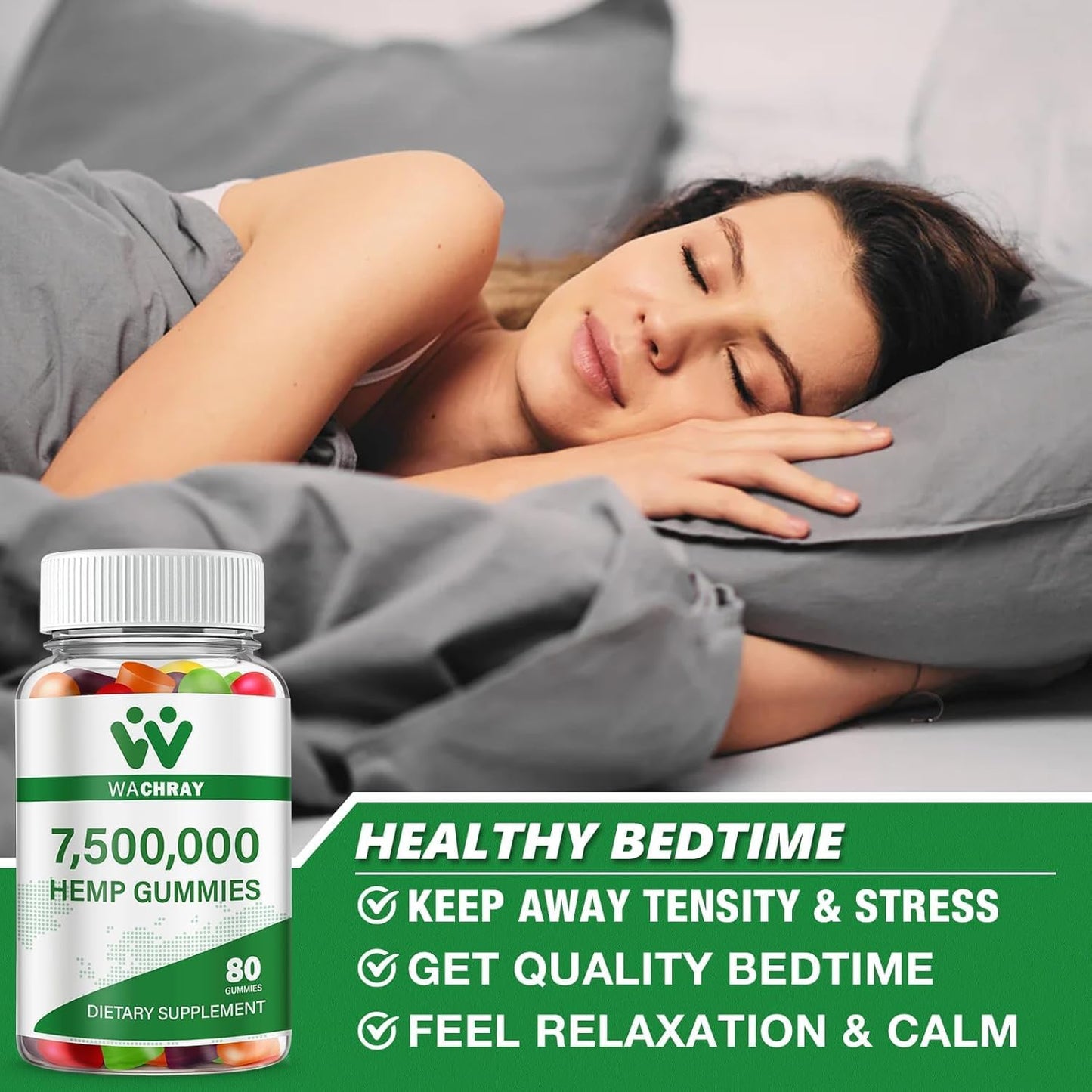 Hemp Gummies from Organic Hemp Plant - High Potency for Sleep & Pain Relief (3-Pack)