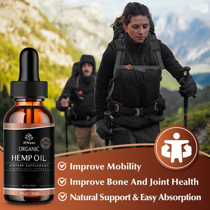 Hemp Oil 4-Pack Maximum Strength – Pure CO2 Extract Drops, 100% Natural