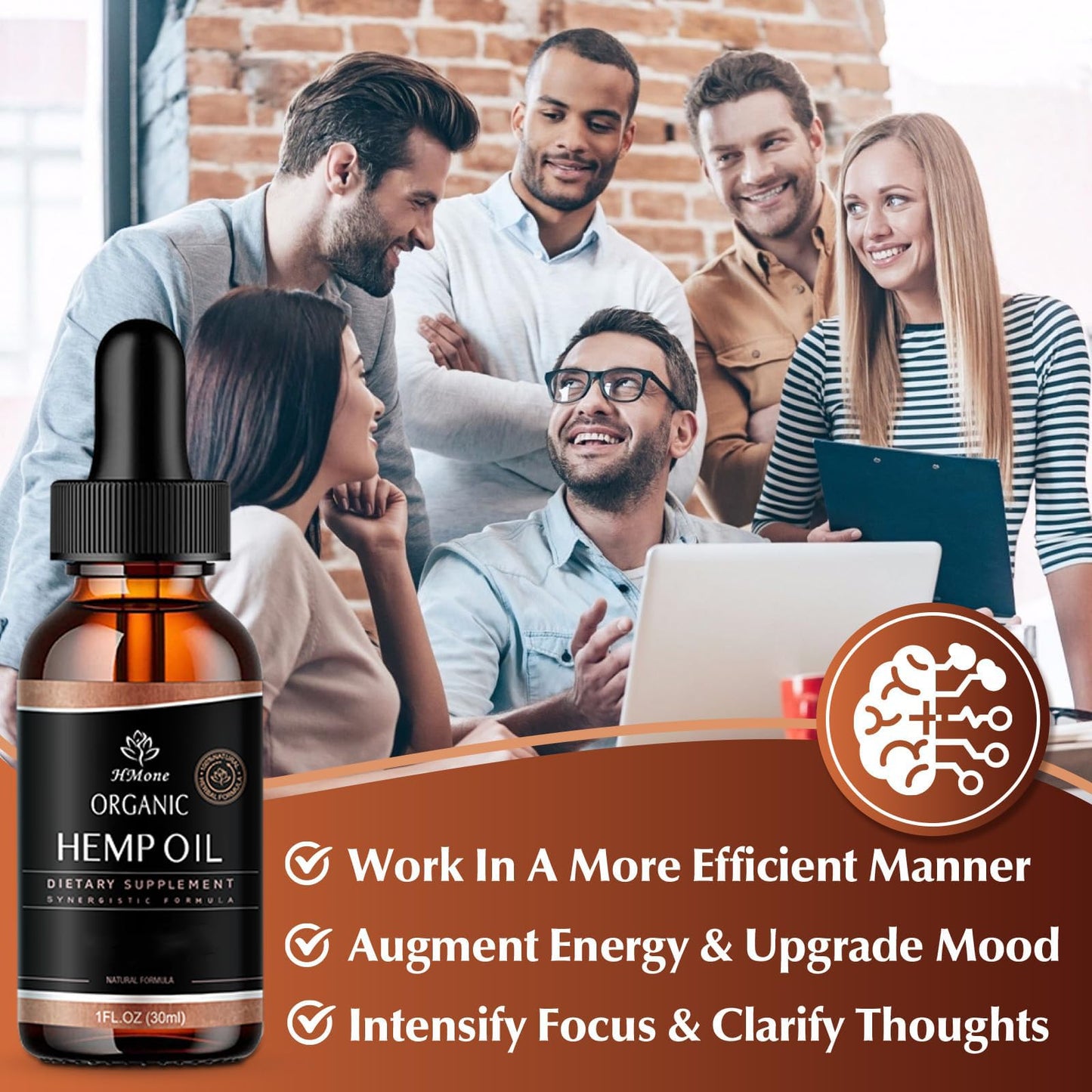 Hemp Oil 4-Pack Maximum Strength – Pure CO2 Extract Drops, 100% Natural