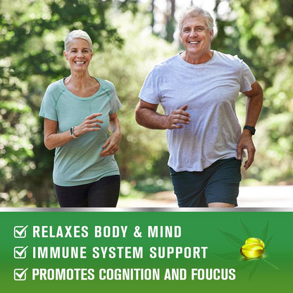 (2Pack) Hemp Oil Capsules – 60,000 Max Strength, Immune Support, Focus & Calm, Relaxation, Mood, Rich in Omega 3-6-9, 90 Capsules