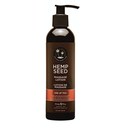 Hemp Seed Massage Lotion Isle of You – 8 oz | Vegan, Cruelty-Free