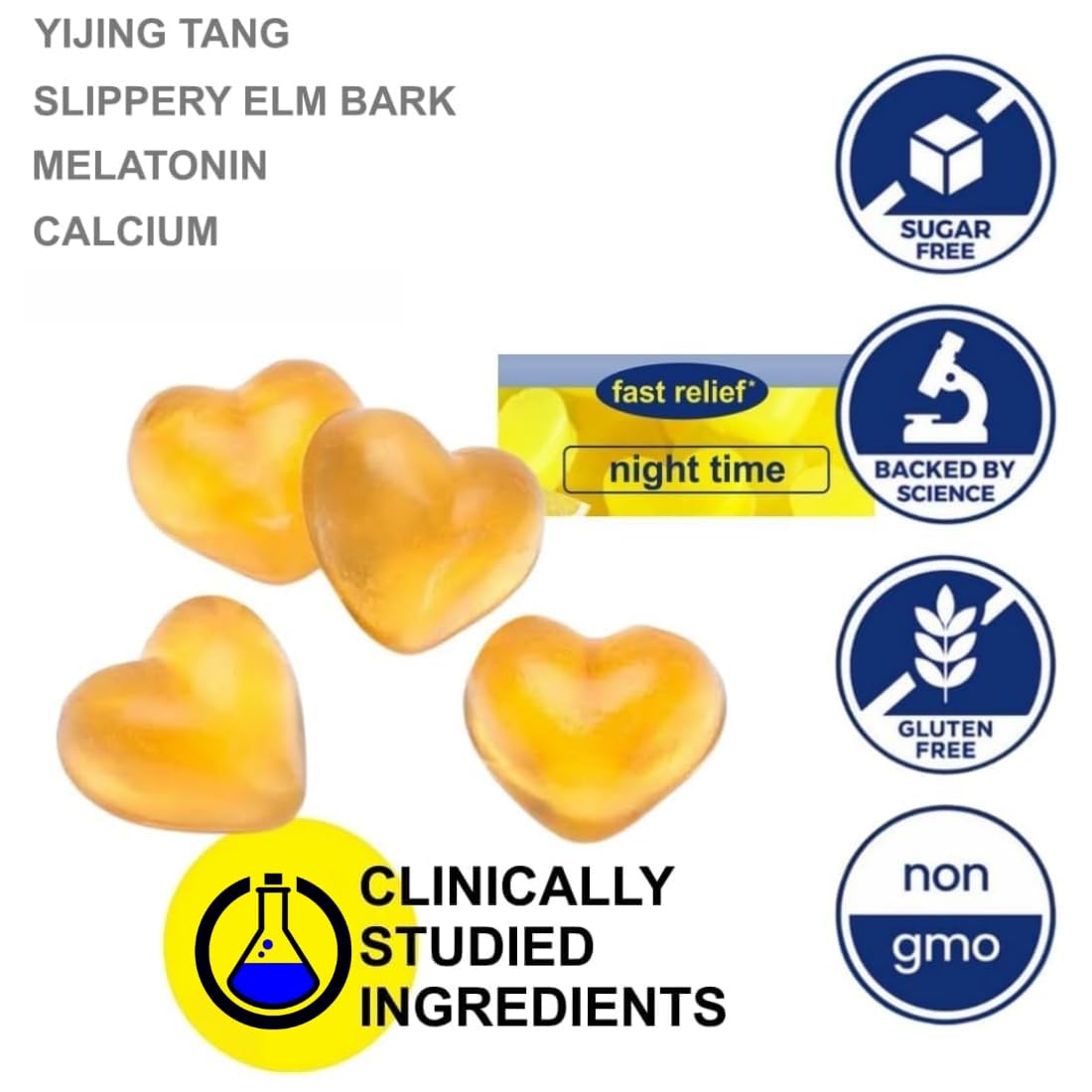 HEMPWAY Reflux Raft Gummies – Nighttime Sleep + Acid Reflux Relief, Lemon, 60 Gummies