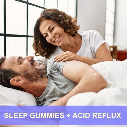 HEMPWAY Reflux Raft Gummies – Nighttime Sleep + Acid Reflux Relief, Lemon, 60 Gummies