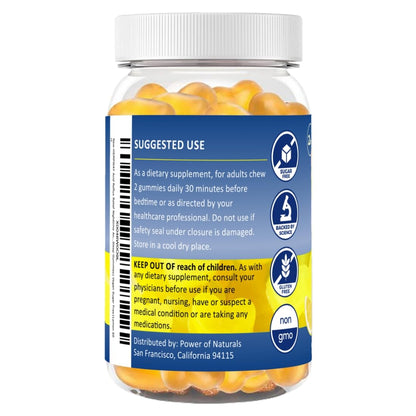 HEMPWAY Reflux Raft Gummies – Nighttime Sleep + Acid Reflux Relief, Lemon, 60 Gummies