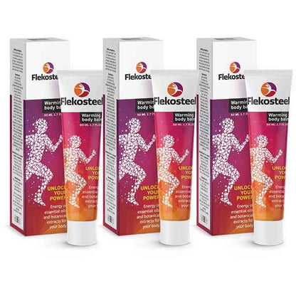 3 Tubes Hendel Garden Flekosteel Warming Balm (50 ml x 3) - 150 ml total | 5.1 fl oz