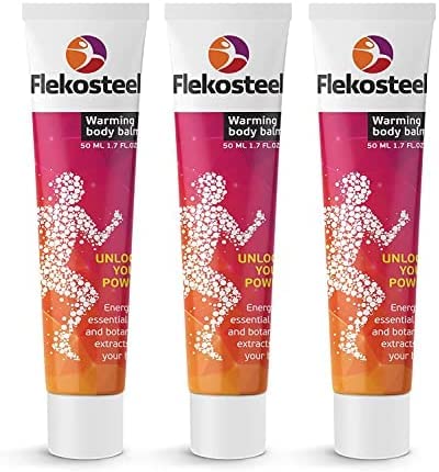 3 Tubes Hendel Garden Flekosteel Warming Balm (50 ml x 3) - 150 ml total | 5.1 fl oz