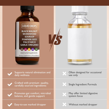HENGRUNXIN Black Walnut Clove Liquid Drops – Herbal Wellness Support