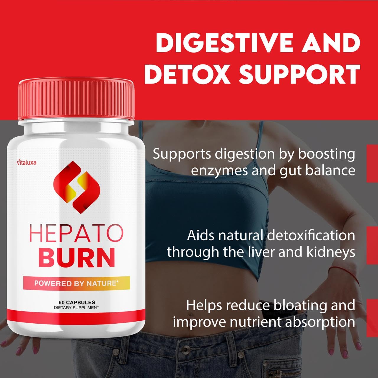 Hepato Burn Capsules - HepatoBurn Maximum Strength Liver Support (60 Capsules)
