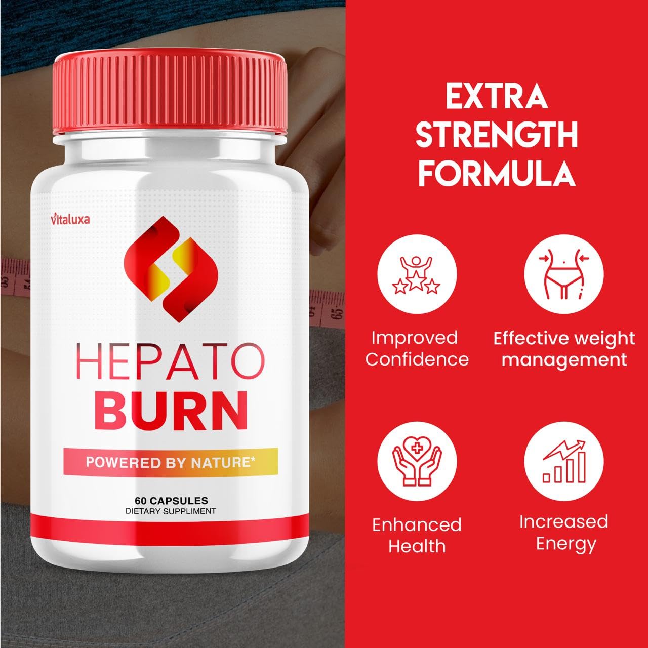 Hepato Burn Capsules - HepatoBurn Maximum Strength Liver Support (60 Capsules)