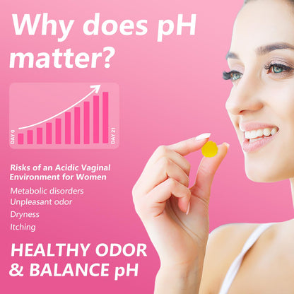 Her Juicy Feminine Probiotics Gummies – Supports pH Balance & Women's Health | Pineapple Flavor, 60 Gummies