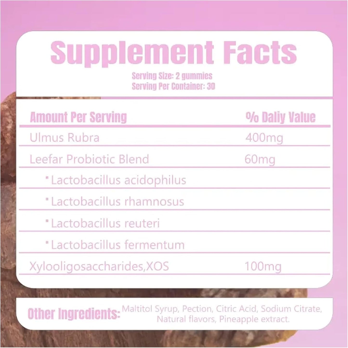 Feminine Probiotics Gummies for Women – Pineapple Flavor | 60 Gummies