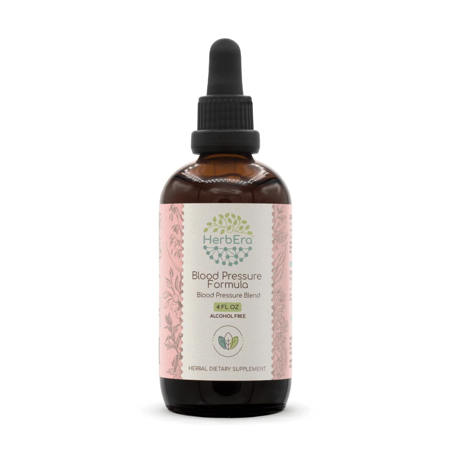 HerbEra Blood Pressure Formula B120 – Alcohol-Free Extract Tincture (4 Oz)