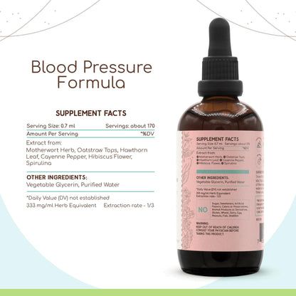 HerbEra Blood Pressure Formula B120 – Alcohol-Free Extract Tincture (4 Oz)