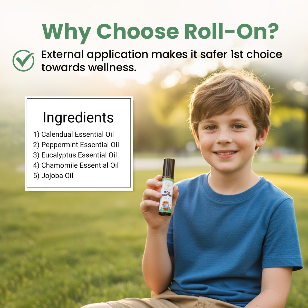 Herb Tantra Itch Soothe Roll On - Natural Itch Relief for Bug Bites & Rashes