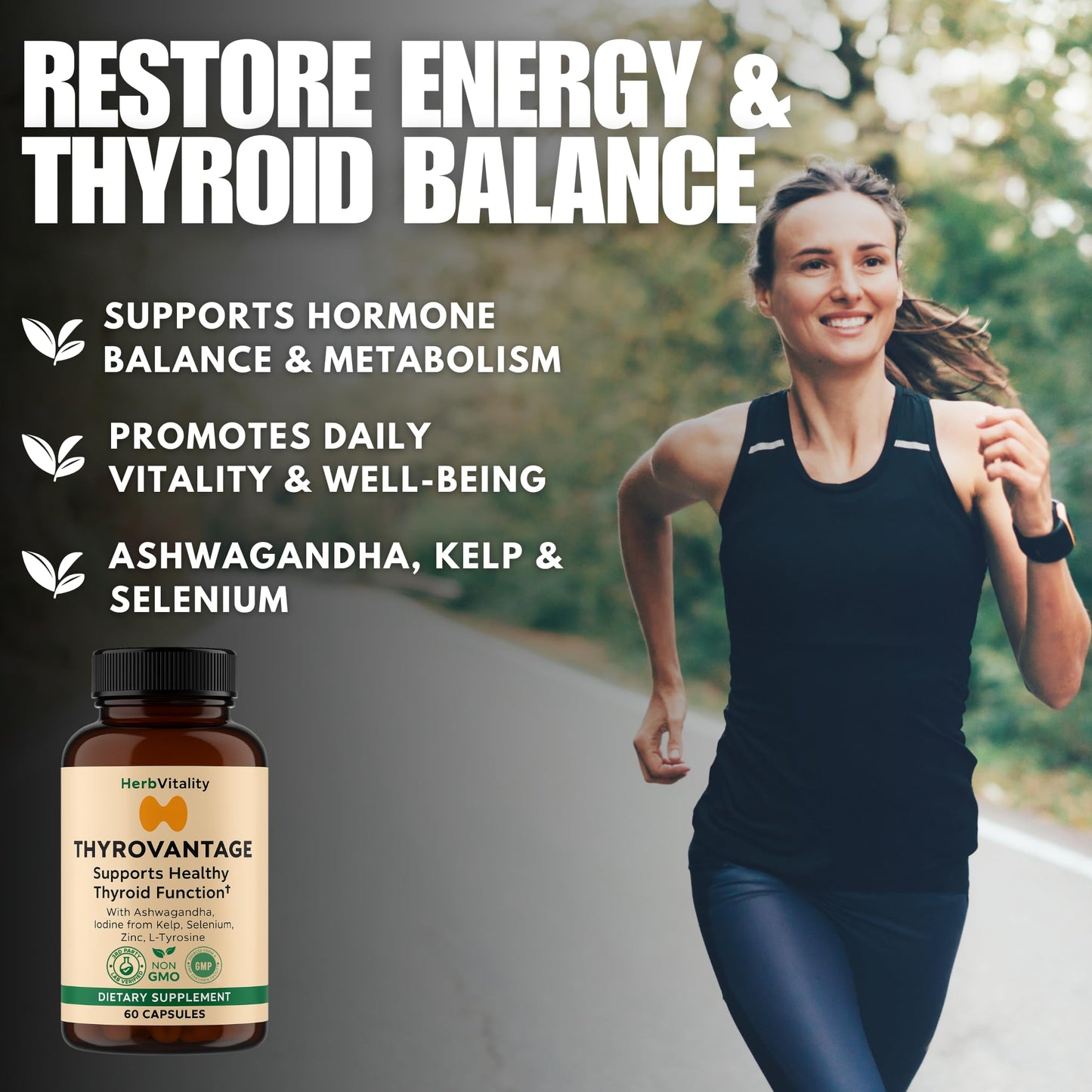 Herb Vitality Thyroid Support – Iodine, Ashwagandha & Kelp