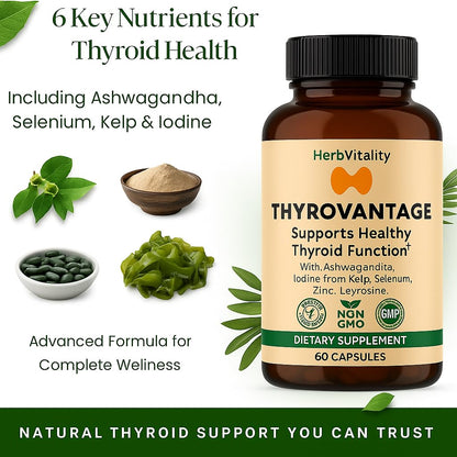 Herb Vitality Thyroid Support – Iodine, Ashwagandha & Kelp