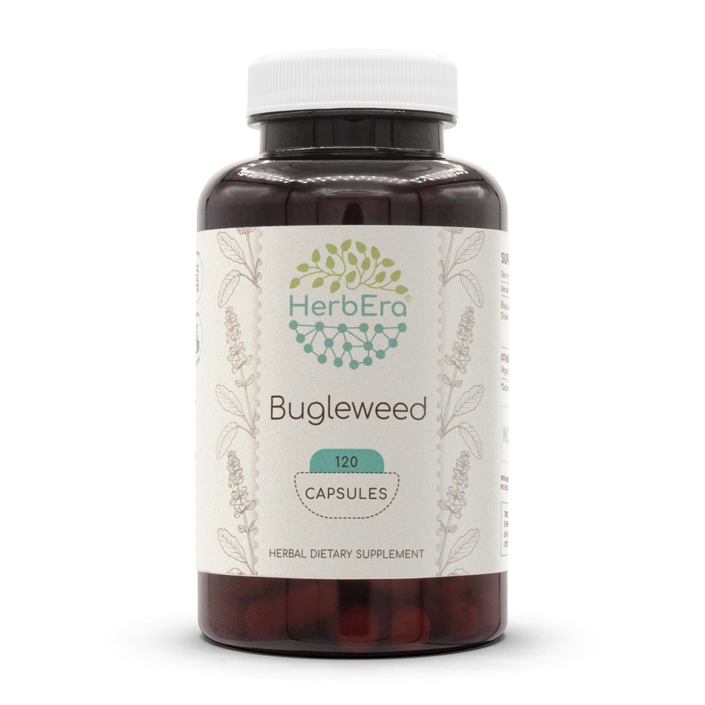 HerbEra Bugleweed 120 Capsules – 400 mg Each | Lycopus virginicus